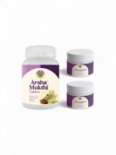 Arsha Mukthi Tablets (pack of 1 bottle-120 tablets) and Arsha Bhagandi Cream (pack of 2-each bottle 25 grams)