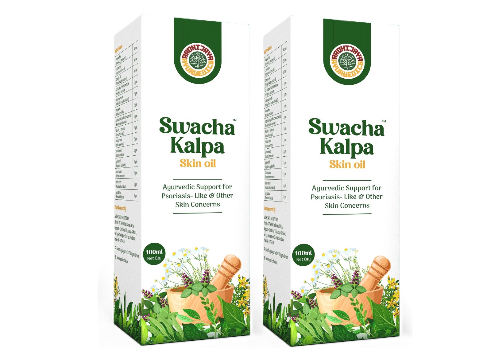 Swacha Kalpa Skin Oil (Pack of 2bottle-100+100ml)