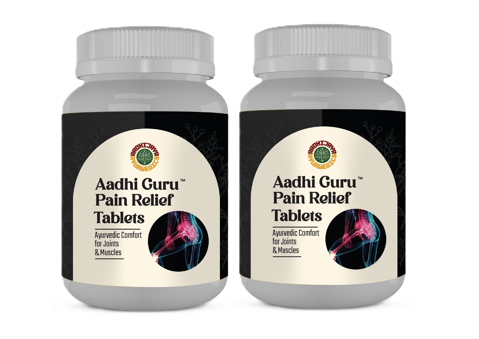 Aadhi Guru Pain Relief Tablets (pack of 2 bottles )