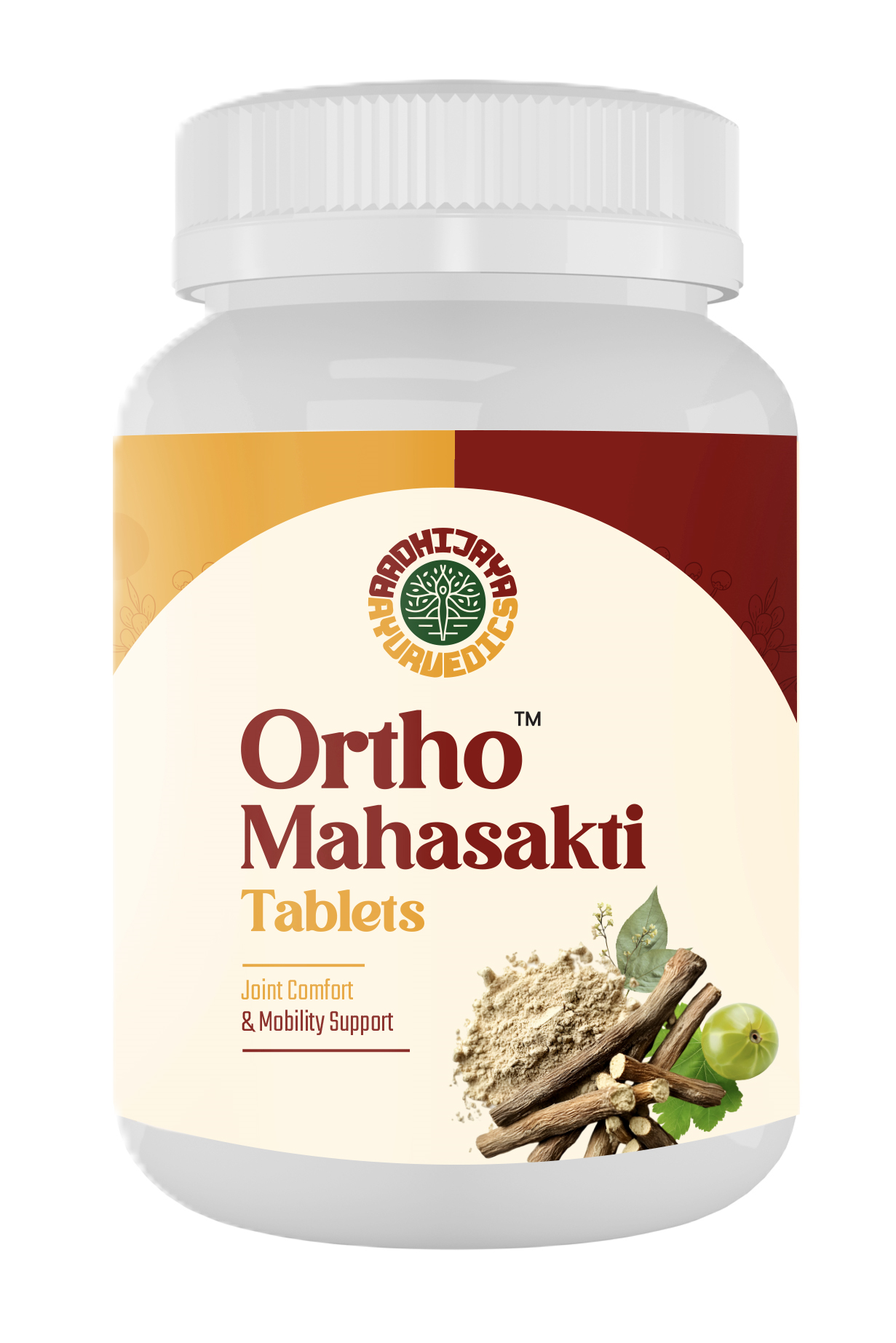 Aadhi guru Pain Oil (100ml pack of 1 bottle) and Ortho mahasakti tablets (Pack of 1-120 Tablets) - Image 4